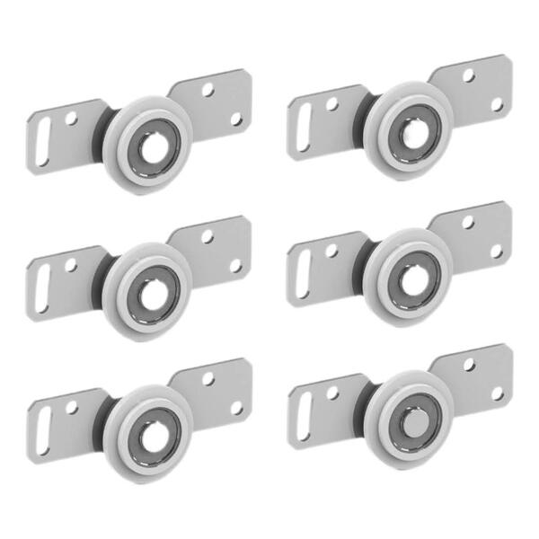 Sistema Porta De Correr Kit C/ 6 Roldanas C/ Rolamento