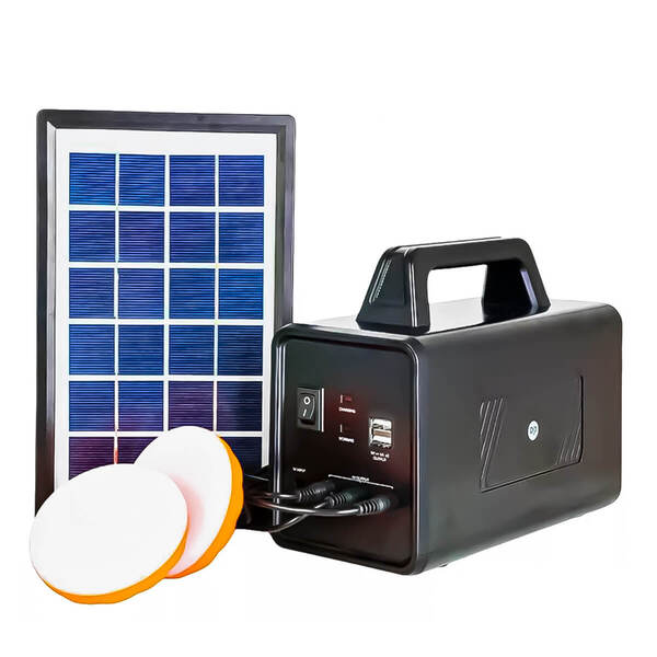 Sistema Portátil De Energia Solar + 2 Lâmpadas + Carregador [