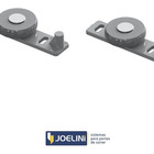 Sistema Roldana Guarda Roupa Correr Guia Roda Kit 1 Porta