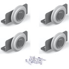 Sistema Roldana Porta Correr Rolamentado Kit 4 Rodízios