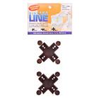 Sistema Une 4 Peças c/2 Unid Cruz p/Madeira 15mm Unefix