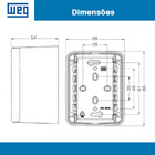 Sistema X Composé Placa Cega Preta-weg