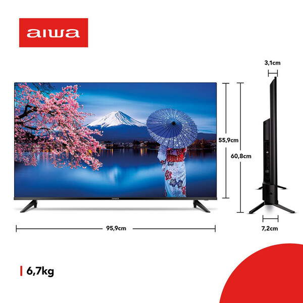 Smart Tv 43 Pol Android D-led 2 Hdmi 2 Usb Wi-fi Aiwa | Leroy Merlin