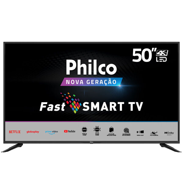 Smart Tv 50” Philco 4k Ptv50n10n5e Led Dolby Audio Bivolt