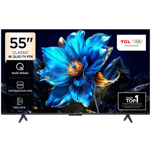 Smart Tv 55 Tcl, 4k Uhd, Qled, Google Tv - 55p7k