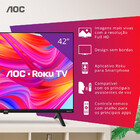 Smart Tv Aoc 42 Full Hd Dolby Audio Roku Tv - S5045/78g
