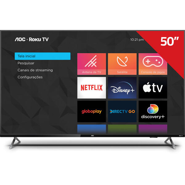 Smart Tv Aoc Roku 50 4k 50u6125/78g