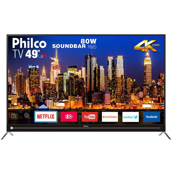 Smart Tv Philco 49" Ptv49g50sn 4k - Netflix Bivolt