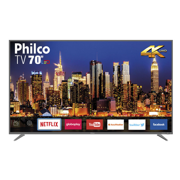 Smart Tv Philco 70" Ptv70q50snsg 4k Led - Netflix Bivolt