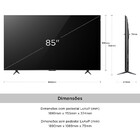 Smart Tv Tcl 85 Polegadas 4k Uhd Qled Hdr10+ Google Tv Dolby