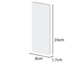 Socalo Para Portas Ref.200724 240mmx80mm Arquitech