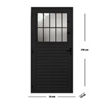 Social Palheta Linha 25 210x70 Lado Direito Preto