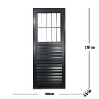 Social Palheta Linha 25 210x90 Lado Direito Preto