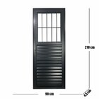 Social Palheta Linha 25 210x90 Lado Esquerdo Preto