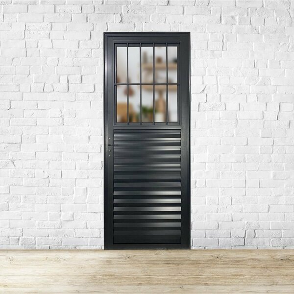 Social Palheta Linha 25 210x90 Lado Esquerdo Preto