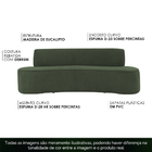 Sofá 02 Lugares 150cm Mônaco Camurça Verde - Nexta Casa