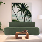 Sofá 02 Lugares 150cm Mônaco Camurça Verde - Nexta Casa