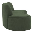 Sofá 02 Lugares 150cm Mônaco Camurça Verde - Nexta Casa