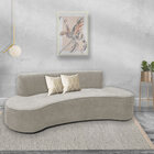 Sofá 02 Lugares 150cm Mônaco Poliéster Bege - Nexta Casa