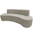 Sofá 02 Lugares 150cm Mônaco Poliéster Bege - Nexta Casa