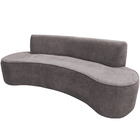 Sofá 02 Lugares 150cm Mônaco Poliéster Cinza Claro - Nexta Ca