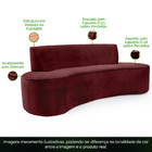 Sofá 02 Lugares 150cm Mônaco Veludo Marsala - Nexta Casa