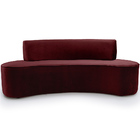 Sofá 02 Lugares 150cm Mônaco Veludo Marsala - Nexta Casa