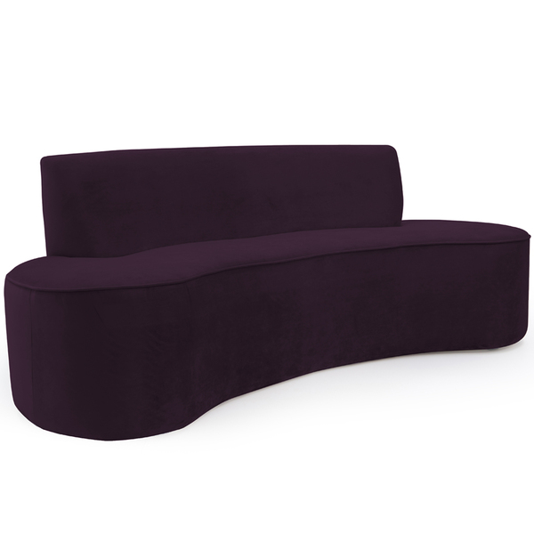 Sofá 02 Lugares 150cm Mônaco Veludo Roxo - Nexta Casa