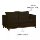 Sofa 02 Lugares Aspen Suede Tabaco Dmonegatto