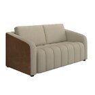 Sofá 02 Lugares Com Assento Fixo E Encosto Com Almofadas Solt