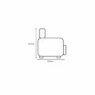 Sofá 02 Lugares Com Assento Fixo E Encosto Com Almofadas Solt