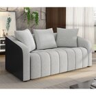 Sofá 02 Lugares Com Assento Fixo E Encosto Com Almofadas Solt