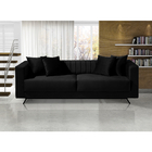 Sofá 02 Lugares Living 1,90 Taiti Veludo Preto