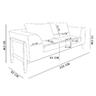 Sofá 02 Lugares Lucy 2 25m D124 Zig Zag Verde Militar Base Ma