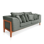 Sofá 02 Lugares Lucy 2 25m D124 Zig Zag Verde Militar Base Ma