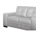 Sofá 02 Lugares Milano 1,70 M Couro Arte Sala Branco