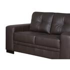Sofá 02 Lugares Milano 1,70 M Couro Arte Sala Marrom