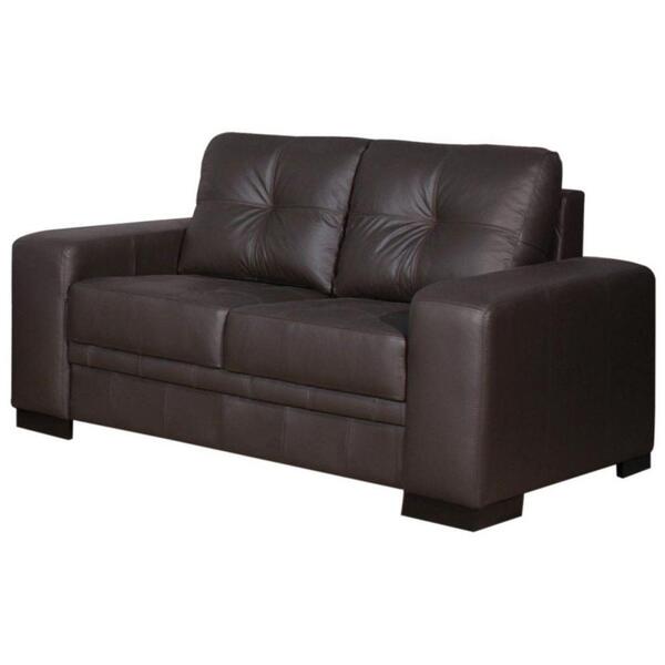 Sofá 02 Lugares Milano 1,70 M Couro Arte Sala Marrom