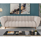 Sofá 02 Lugares Para Sala De Estar 178 Cm Graff M03 Linho Cru