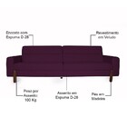 Sofá 02 Lugares Para Sala De Estar Marvin 150 Cm D02 Veludo R