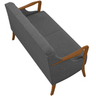 Sofá 02 Lugares Para Sala De Estar Pés Em Madeira 135 Cm Cora