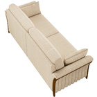 Sofá 02 Lugares Para Sala De Estar Pés Em Madeira 162 Cm Stef