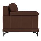 Sofá 02 Lugares Sala De Estar 180cm Europeu Couro Marrom - Gr