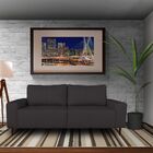 Sofá 02 Lugares Sala De Estar Recepção 200cm Brad Couro Marro