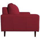 Sofá 02 Lugares Sala De Estar Recepção 200cm Brad Couro Verme