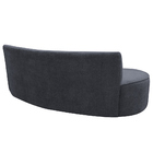 Sofá 03 Lugares 150 Cm Mônaco Poliéster Azul Acinzentado - Ca