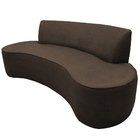 Sofá 03 Lugares 180 Cm Mônaco Corano Marrom - Casaepoltrona