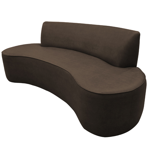 Sofá 03 Lugares 180 Cm Mônaco Corano Marrom - Casaepoltrona