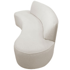 Sofá 03 Lugares 180cm Mônaco Bouclé Off White - Nexta Casa