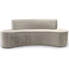 Sofá 03 Lugares 180cm Mônaco Veludo Perfectly Pale - Nexta Ca